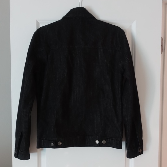 STRAIGHT TO HELL OUTSIDER – DARK KING – RAW DENIM JACKET Black - Small - Picture 4 of 7